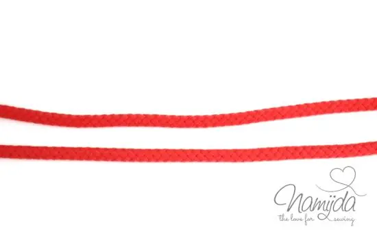 1 MTR. ♥ Geflochtene Hoodie Kordel RoT 8mm ♥ Knallerangebot