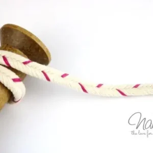 1 MTR. ♥ Zopfmuster Hoodie Kordel PiNK - 11mm ♥ Premium