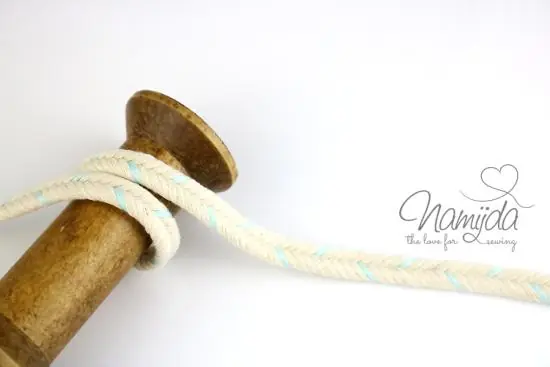 Direkt Vom Hersteller 1 MTR. ♥ Zopfmuster Hoodie Kordel MiNT – 11mm ♥