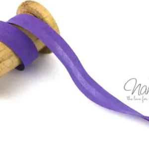 Heute Kaufen 1 MTR. ♥ BAUMWOLL SCHRÄGBAND LiLA - 20mm ♥