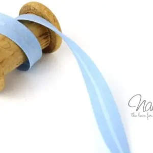 Bestseller 1 MTR. ♥ BAUMWOLL SCHRÄGBAND HeLLBLau - 20mm ♥