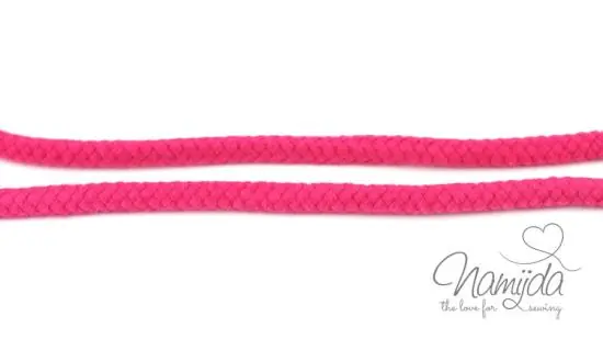 1 MTR. ♥ Geflochtene Hoodie Kordel PiNK 8mm ♥ Sonderangebot
