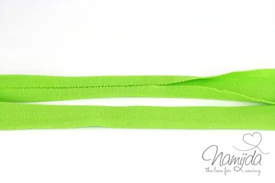 Kostenfreie Lieferung 1 MTR. ♥ Elastisches Jersey Schrägband – LiME ♥