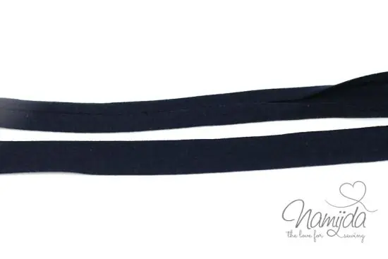 1 MTR. ♥ Elastisches Jersey Schrägband – DuNKELBLau ♥ Begrenztes Angebot