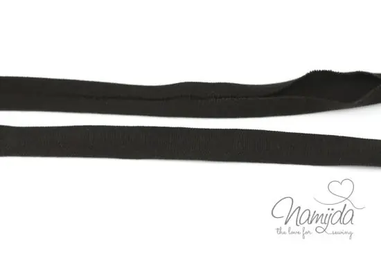 Abverkauf 1 MTR. ♥ Elastisches Jersey Schrägband – BRAUN ♥