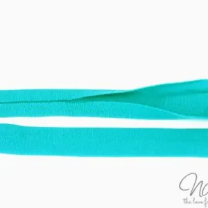 1 MTR. ♥ Elastisches Jersey Schrägband - AQUA ♥ Nur Heute