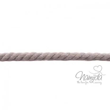 1 MTR. ♥ XXL Gedrehte Hoodie Kordel GRAU meliert – 12mm ♥ Finale Aktion