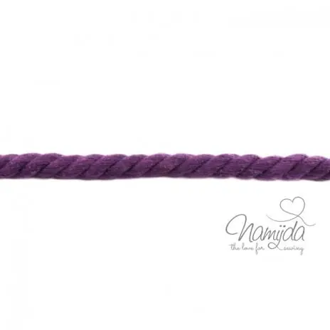 1 MTR. ♥ XXL Gedrehte Hoodie Kordel LiLA meliert – 12mm ♥ Preisreduziert
