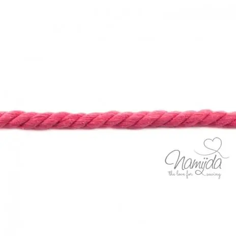 1 MTR. ♥ XXL Gedrehte Hoodie Kordel PINK meliert – 12mm ♥ Echt