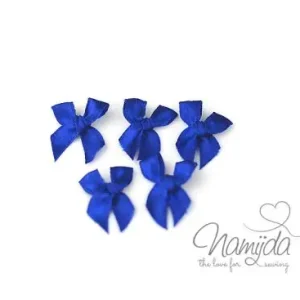 5 ♥ MiNi Schleifchen Royal BLAU ♥ Neu Im Sortiment