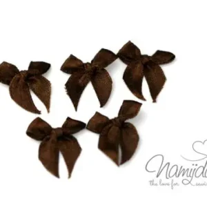 Top-Qualität 5 ♥ MiNi Schleifchen Braun ♥
