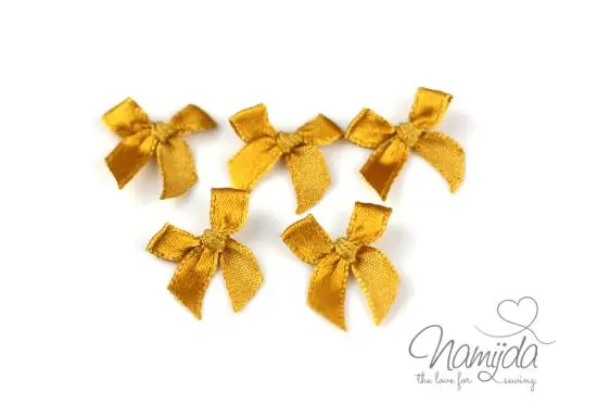 5 ♥ MiNi Schleifchen Cognac ♥ Mengenrabatt