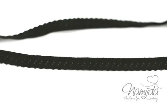 Neuheit 1 MTR. ♥ Elastisches Einfassband – Schrägband – Schoko ♥