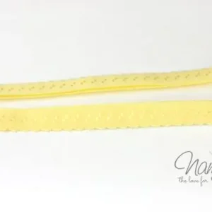 1 MTR. ♥ Elastisches Einfassband - Schrägband - Gelb ♥ Saisonangebot