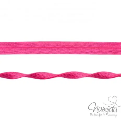 1 MTR. ♥ Elastisches Einfassband JACQUARD – PiNK – 20mm – Glänzend ♥ Preis Gesenkt