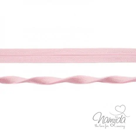 1 MTR. ♥ Elastisches Einfassband JACQUARD – Rosa – 20mm – Glänzend ♥ Neue Kollektion