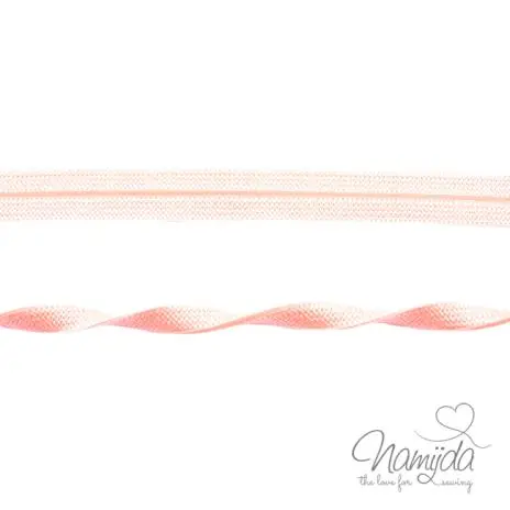 1 MTR. ♥ Elastisches Einfassband JACQUARD – Rose – 20mm – Glänzend ♥ Billig