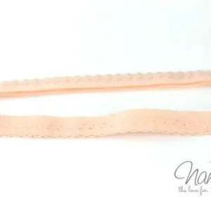 1 MTR. ♥ Elastisches Einfassband - Schrägband - Apricot ♥ Rabatt