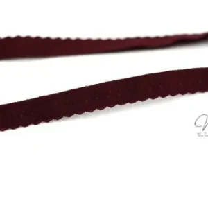 Abverkauf 1 MTR. ♥ Elastisches Einfassband - Schrägband - Bordeaux ♥