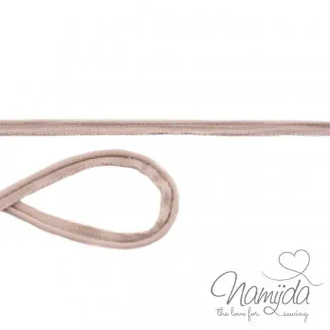 Handgefertigt 1 MTR. ♥ Jersey Paspelband Sand ♥ elastisch