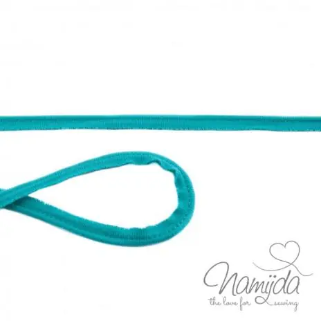 1 MTR. ♥ Jersey Paspelband Aqua ♥ elastisch Neuheit
