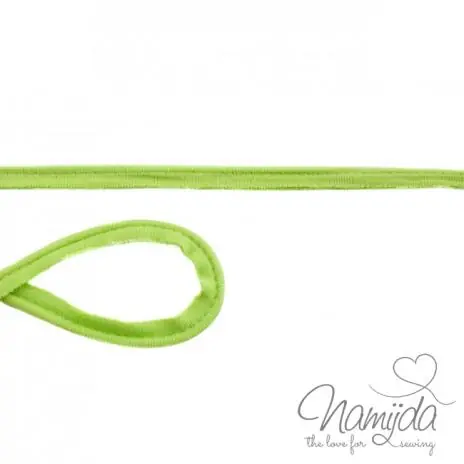 Exklusiv 1 MTR. ♥ Jersey Paspelband Lime ♥ elastisch