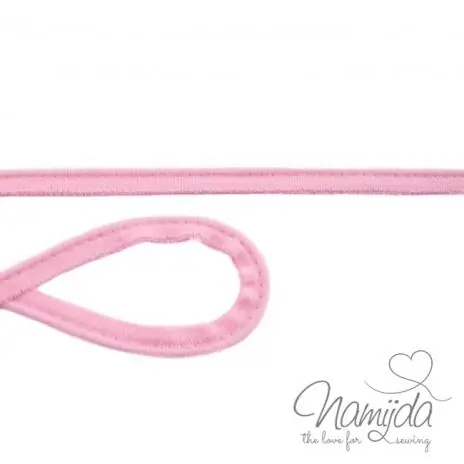 Billig 1 MTR. ♥ Jersey Paspelband Rosa ♥ elastisch