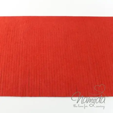 1Mtr. ♥XL Kunstleder Fransenband ROT – 12cm ♥ Mengenrabatt