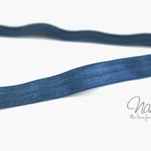 Heute Kaufen 1 MTR. ♥ Elastisches Einfassband - Jeans - Falzgummi - Glänzend ♥