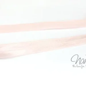 Sofort Bestellen 1 MTR. ♥ Elastisches Einfassband - Hell Rose´ - Falzgummi - Glänzend ♥