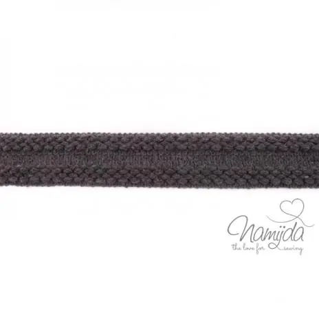 1 MTR. ♥ Einfassband Strick – Dunkelgrau ♥ Preiswert