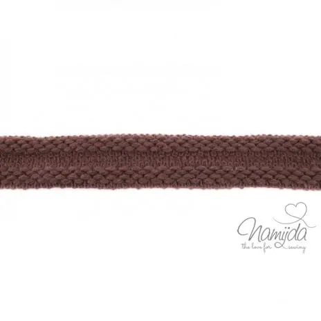 1 MTR. ♥ Einfassband Strick – Braun ♥ Kostenloser Rückversand