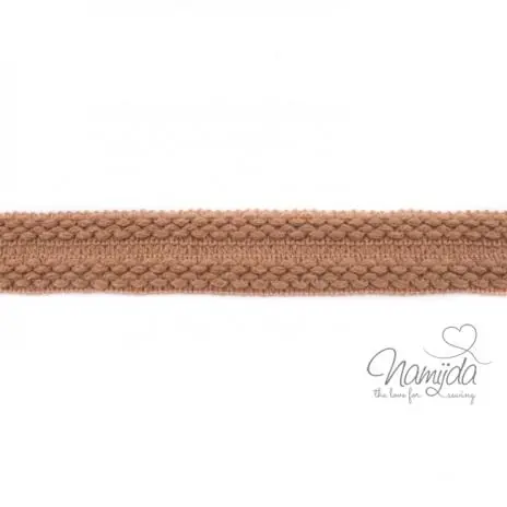 Preisknaller 1 MTR. ♥ Einfassband Strick – Taupe ♥