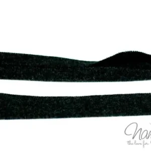 1 MTR. ♥ Elastisches Jersey Schrägband - Dunkelgrau meliert ♥ Kostenloser Versand