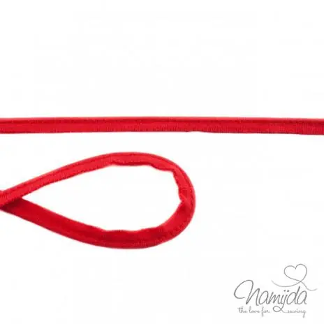 1 MTR. ♥ Jersey Paspelband Rot ♥ elastisch Beliebt