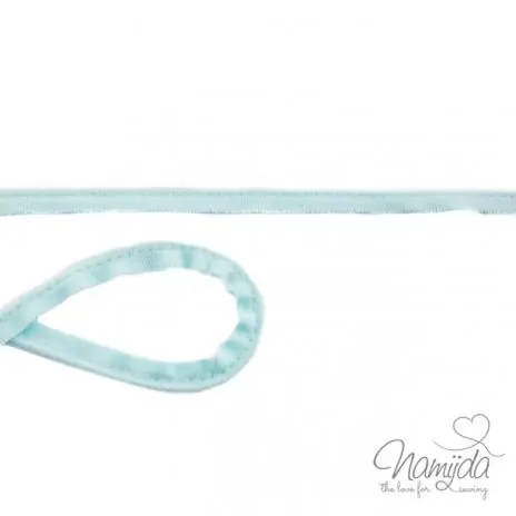 Echt 1 MTR. ♥ Jersey Paspelband Mint ♥ elastisch