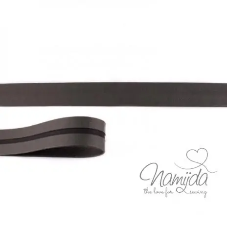 1 MTR. ♥ Kunstleder Schrägband – Army – 20mm – Einfassband ♥ Aktuell
