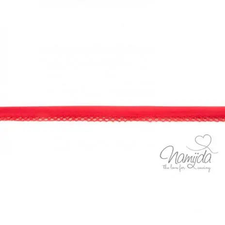 1 MTR. ♥SCHRÄGBAND – UNI ROT – Häkelborte♥ Im Trend