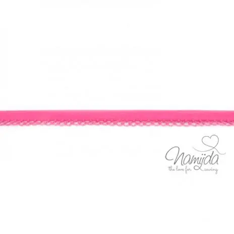 1 MTR. ♥SCHRÄGBAND – UNI PINK – Häkelborte♥ Preiswert