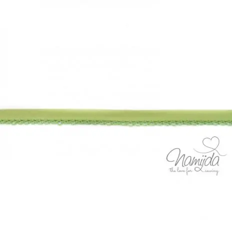 Top-Angebot 1 MTR. ♥SCHRÄGBAND – UNI LIME – Häkelborte♥