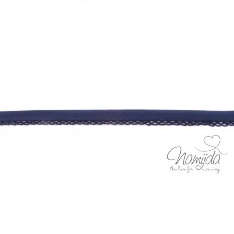 1 MTR. ♥SCHRÄGBAND – UNI DUNKELBLAU – Häkelborte♥ Günstig