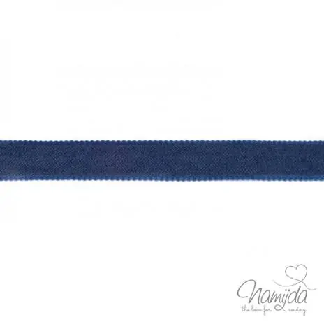 1 MTR. ♥Jeans Band mit dunkler Spitze – Dunkelblau 25mm ♥ Neue Ware