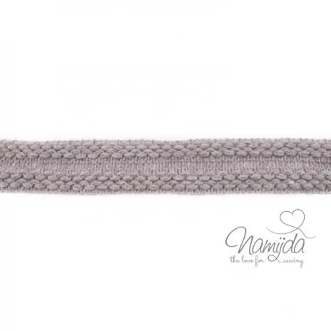 Kostenloser Versand 1 MTR. ♥ Einfassband Strick – Hellgrau ♥
