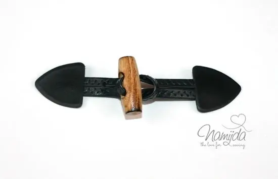 1 Stück ♥ Dufflecoat-Verschluss f. Kinder – Grau – Knebelknopf – zweiteilig ♥ Großhandel