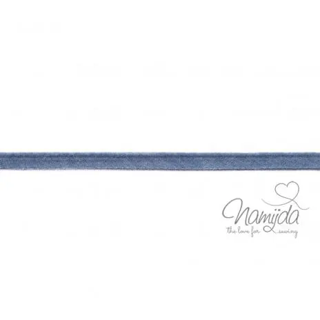 Expressversand 1 MTR. ♥ JEANS Paspelband BLAU ♥ 100% Baumwolle