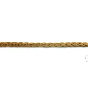 1Mtr. ♥ Geflochtenes Kunstlederband Taupe ♥ Sonderaktion