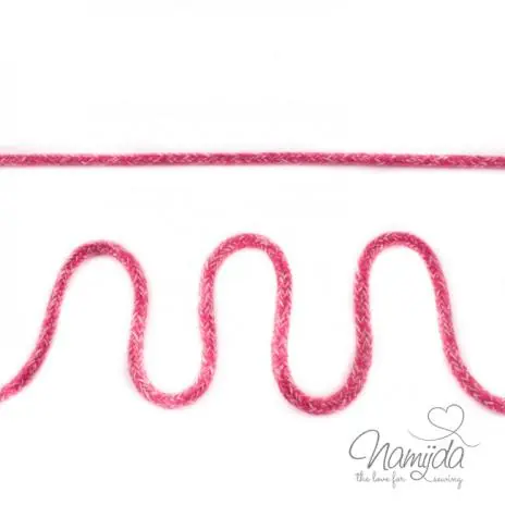 1 MTR. ♥ Zweifarbige Kordel – PINK/WEISS – Melange ♥ Meistverkauft