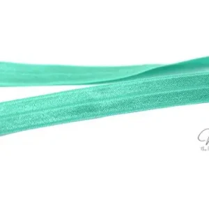 Sofort Bestellen 1 MTR. ♥ Elastisches Einfassband - Mint - Falzgummi - Glänzend ♥