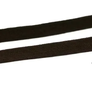 Handgefertigt 1 MTR. ♥ Kordel, Band - flach - DUNKEL BRAUN - 1,5 cm ♥