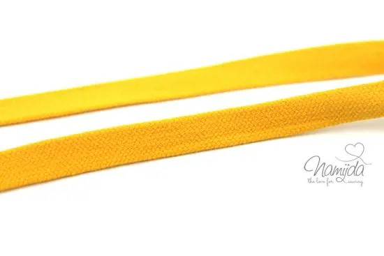 Knallerangebot 1 MTR. ♥ Kordel, Band – flach – GELB – 1,5 cm ♥